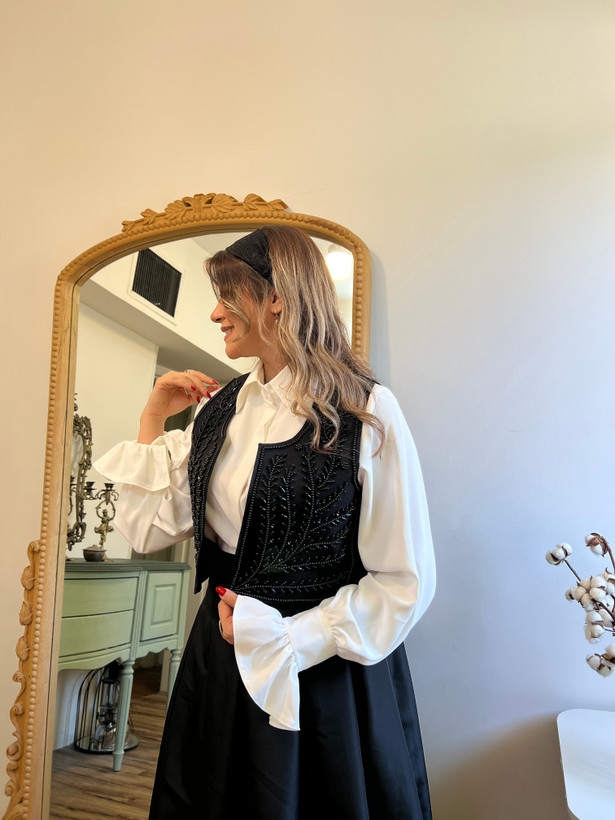 جلیقه لنین کریستال گندم
